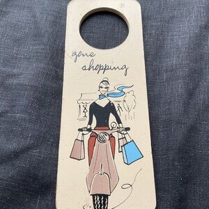 Vintage Style Shopping Door Hanger